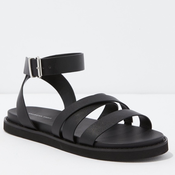 Black AE Women’s Size 10 Sandals - Picture 1 of 5